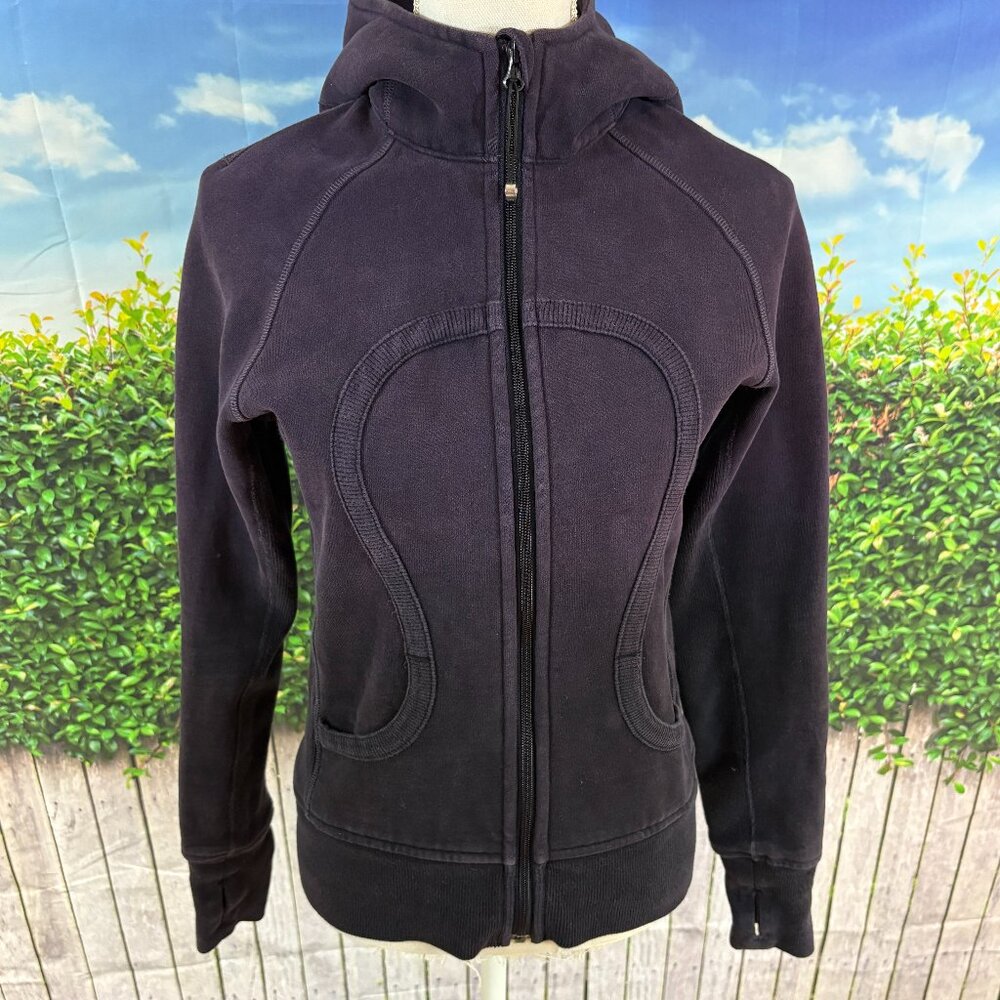 Lululemon Scuba Dark Plum Ombre Womens Jacket Size 4-6 (SKU: 33W)